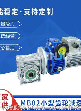 银白色 02小型齿轮减速机 -组合减速机 蜗轮蜗杆组合减速机