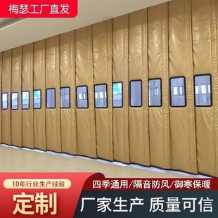隔断帘 商场保暖防寒棉门帘商用隔音防风空调保温挡风帘家用冬季