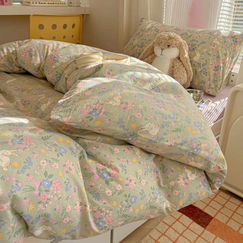 超柔学生宿舍专用水洗棉床上三件套床单人0.9床笠床垫被褥被套4六,床上用品,学生床品套件,淘宝优惠券,粉丝福利购,淘宝优惠卷