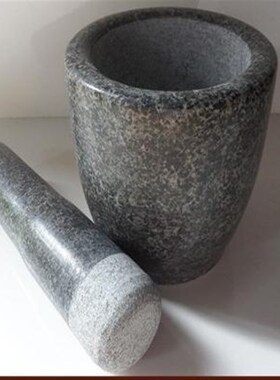 器蒜捣石石臼号青石手工糍窝ZWP子粑/臼捣蒜。钵大子头石擂天然