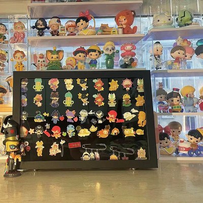 金属徽章展示框吧唧别针胸针防尘透明收纳盒勋章收藏整理陈列架子