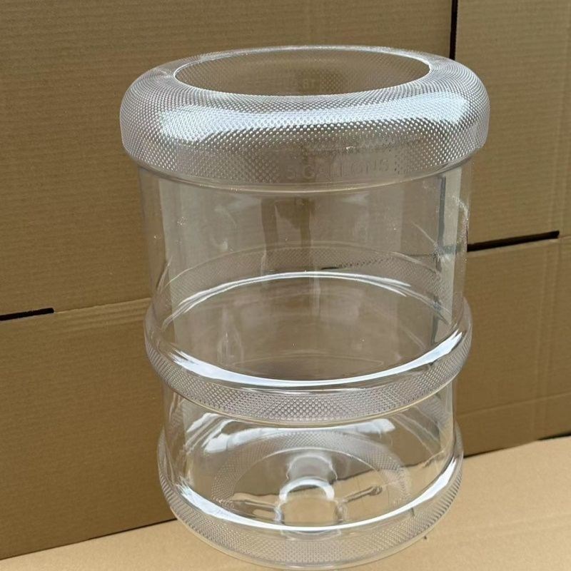 矿泉水桶养鱼水桶饮水机白色水桶鱼缸自制创意改造纯净水桶透明桶图片