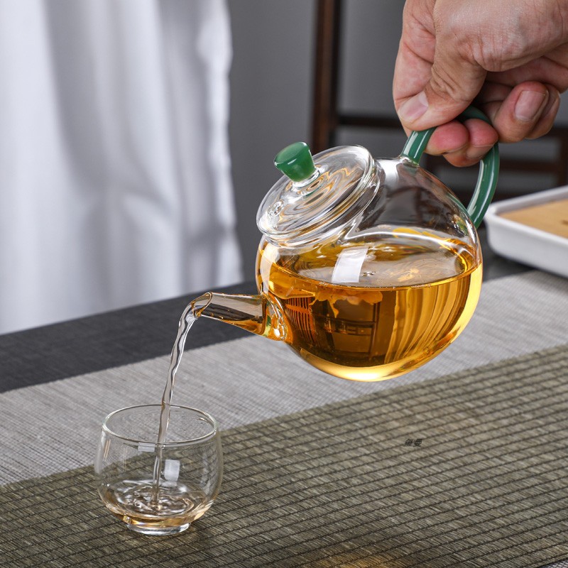 加厚玻璃茶壶迷你煮茶小壶过滤泡茶新款耐热功夫茶具茶杯套装