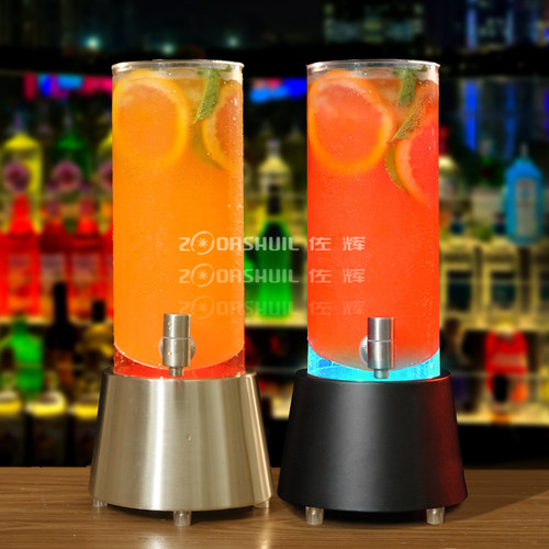 酒炮酒吧KTV专用啤酒桶带龙头清吧3L可乐桶网红扎啤容器发光酒炮