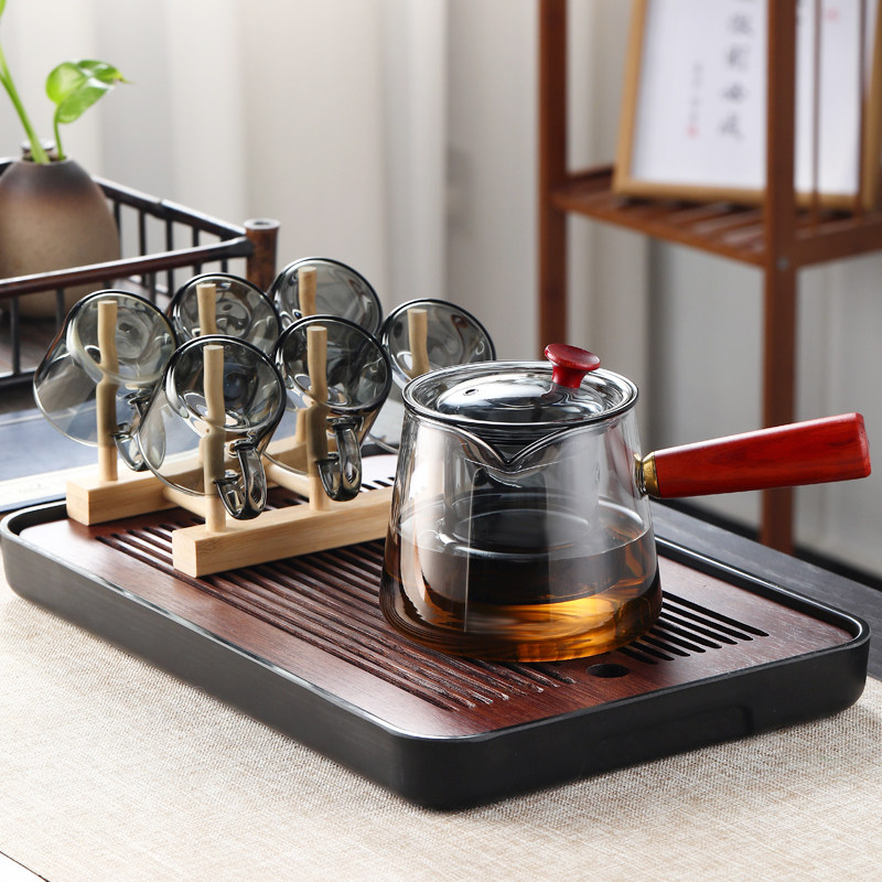 侧把茶壶电陶炉煮茶壶玻璃茶壶茶具青柑泡茶壶烧壶