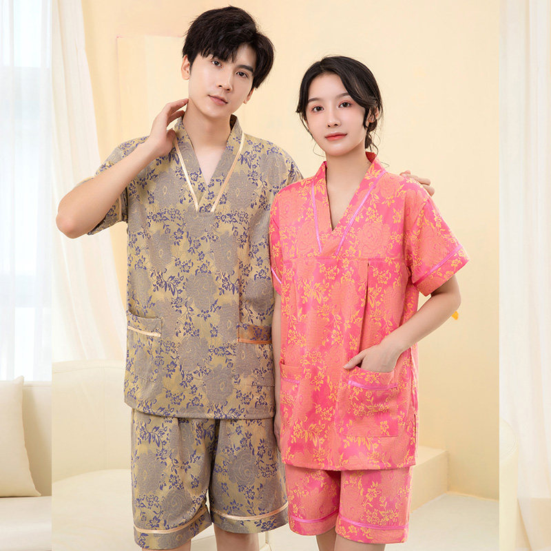 汗蒸服女吸汗情侣男加码足疗按摩拿服抗皱