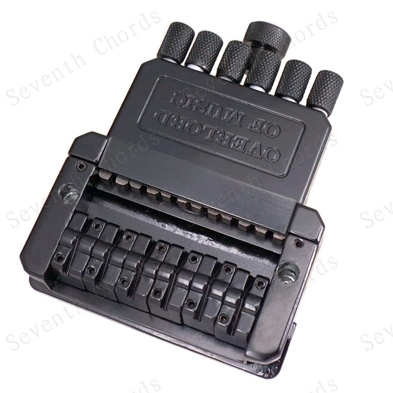 无头电吉他琴桥拉弦板 无头电吉他弦桥下驹拉弦琴桥 黑