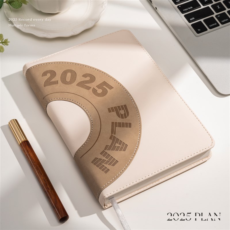 2025年日程本工作计划表定制可印logo效率手册365天打卡年日历办