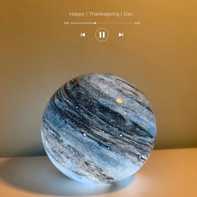 掌上星河灯卧室台灯星球月球创意个性床头灯温馨浪漫小夜灯氛围灯