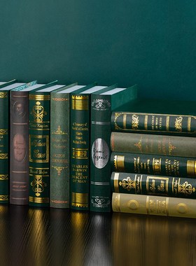 欧式复古烫金假书仿真书书房装饰书创意室书架摆设