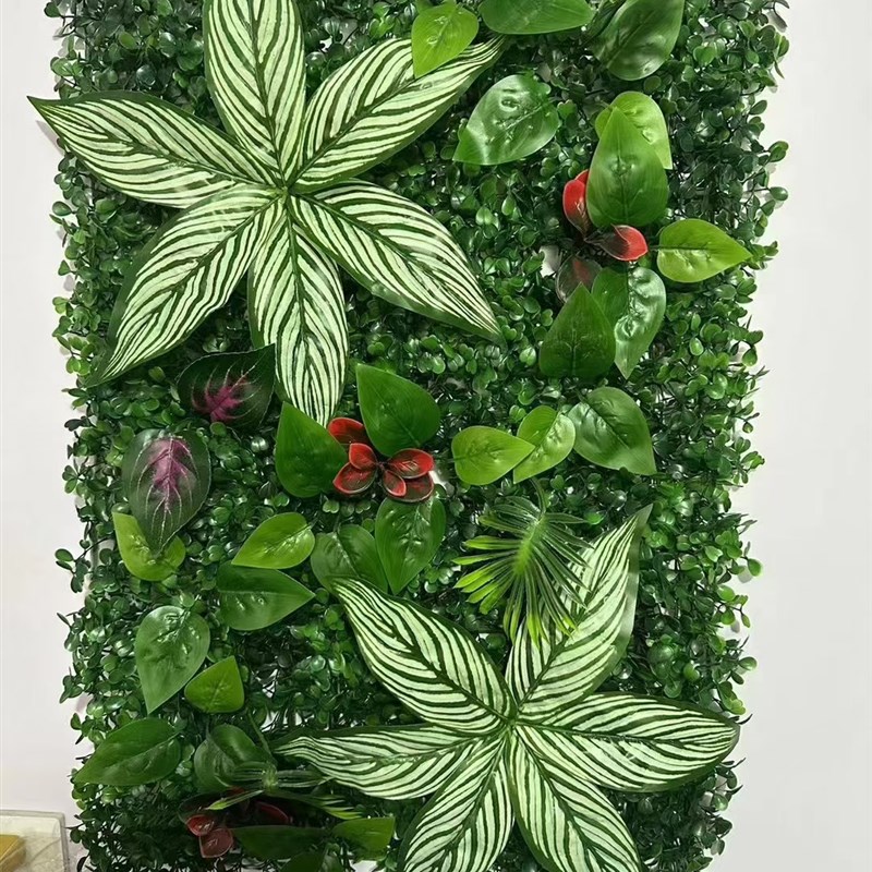 绿植墙仿真植物墙花墙绿植背景门头阳台假花塑草坪