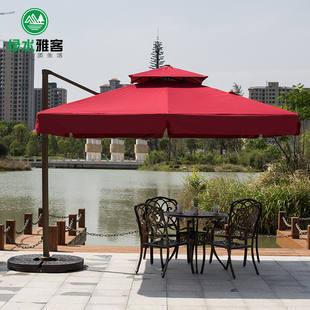 庭院遮阳伞室外花园保安岗亭伞大太阳伞户外露天广告罗马伞摆摊