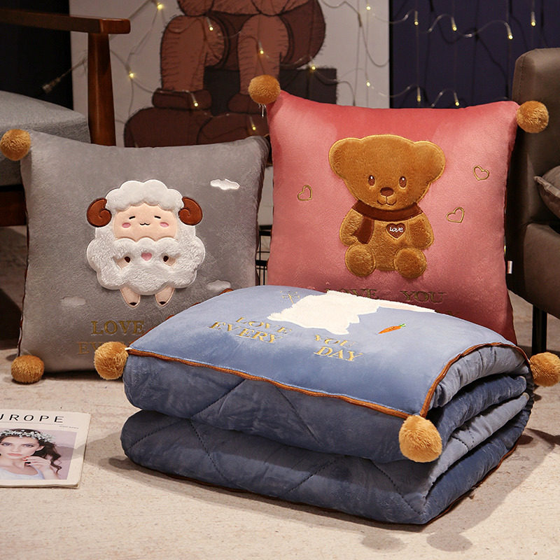 冬季加厚抱枕被子两用室午睡毯子二合一汽车枕头车载靠枕折叠,居家布艺,抱枕被,淘宝优惠券,粉丝福利购,淘宝优惠卷