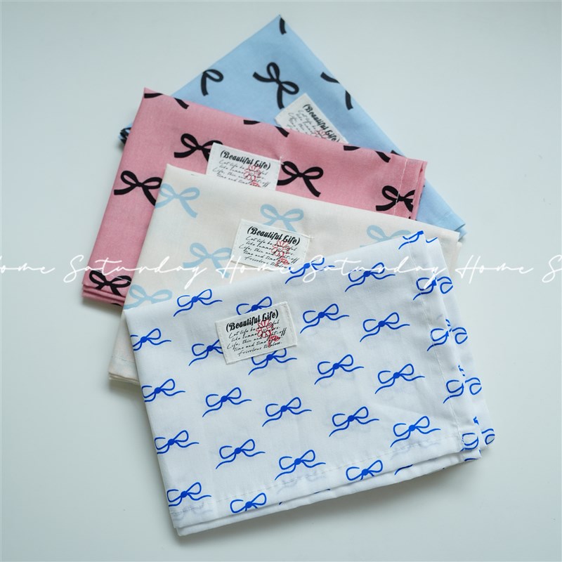 蝴蝶结系列餐垫多款式可爱餐垫长方形隔热餐布美食摆拍餐巾