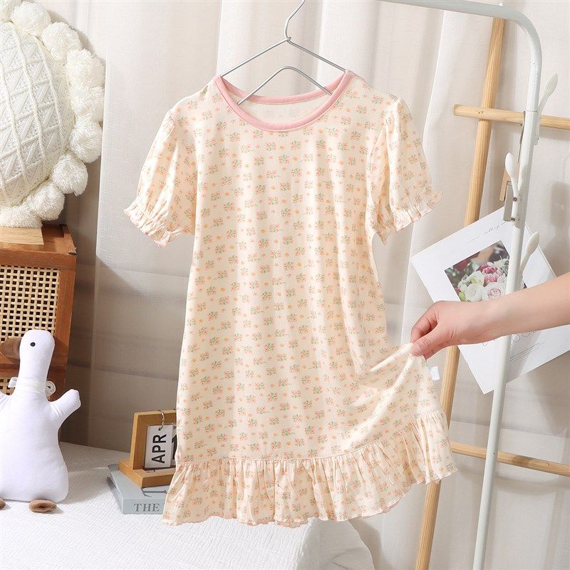 夏季新款亲子睡裙女童短袖碎花公主裙睡衣宽松休闲家居服母女款,童装/婴儿装/亲子装,家居裙/睡裙,淘宝优惠券,粉丝福利购,淘宝优惠卷