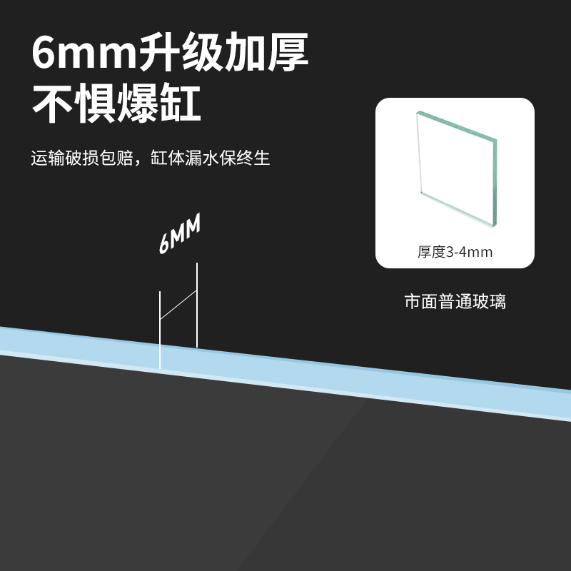 鱼缸客厅小型金鱼乌龟缸金晶超白玻璃鱼缸定制定做小鱼缸桌面裸缸