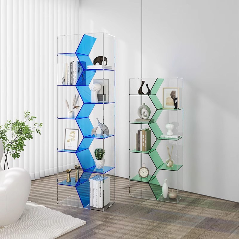 亚克力收纳柜家用多功能置物架鞋包架手办落地精品创意陈列展示架