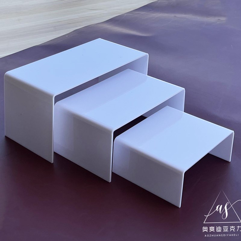 亚克力手办展示架U型展台柜子冰箱分层钱包架饰品架直播专用定制