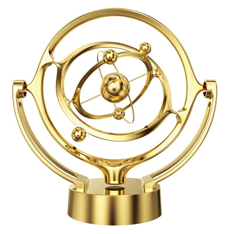 天体永动仪永动机不停旋转的装饰物创意平衡会动摇摆摆件桌面动态