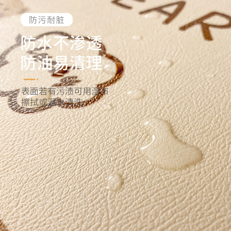 格子桌布防水防油免洗书桌电脑桌桌垫梳妆台化妆桌美甲桌台布垫子