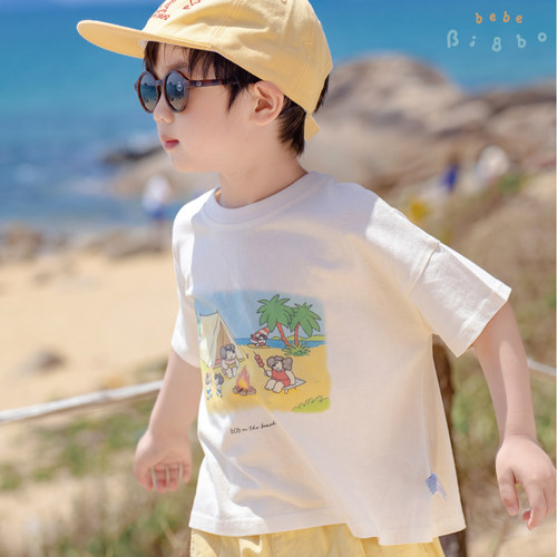 【专柜买手珠珠】 36127bi8bo夏季宽松韩版奇遇冒险T恤