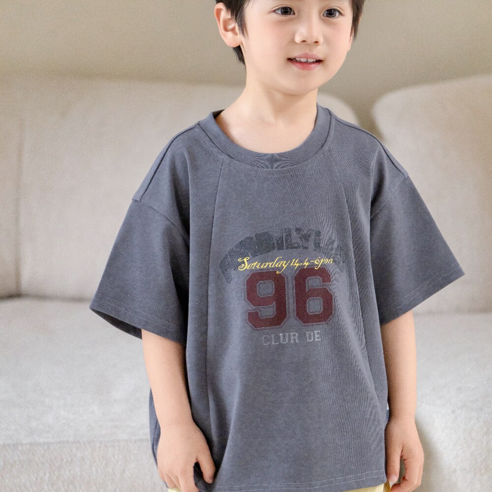 【专柜买手珠珠】36308 bi8bo夏季宽松韩版潮款运动复古T恤