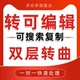 文档转双层可编辑pdf复制搜索转曲排版 ppt提取文件格式 图片扫描代