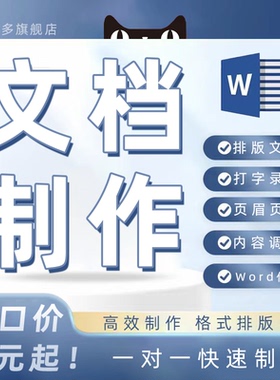 论word排版文档编辑代制作美化格式修改图片表格转换pdf帮忙做wps