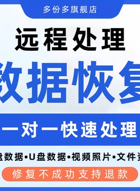 电脑数据恢复维修文件U盘硬盘远程sd卡相机照片丢失找回误删文档