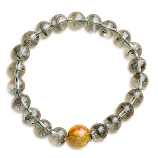 晴曛晶灵系列 小世界 绿幽灵手串 招财转运小众饰品送闺蜜礼物