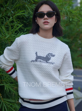 [TNOM BREMOE] 秋冬季男装圆领毛衣针织衫竖条纹男士长袖外套