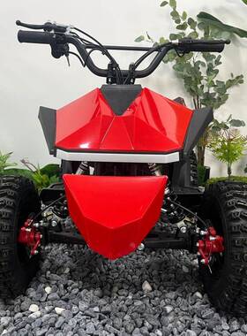 ATV小越野车儿童电动摩托车四轮沙滩全地形黑色减震电动越野