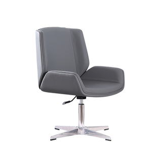 高档简约班前椅办公室弓形会议椅洽谈椅子舒适久坐棋牌职员椅靠背