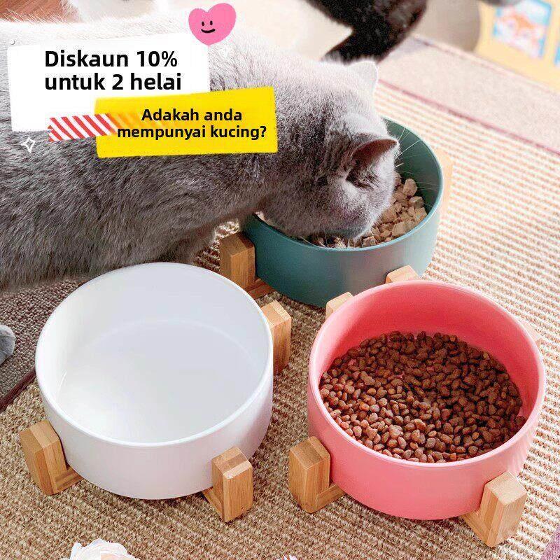 猫碗狗碗陶瓷猫咪碗食盆单碗防打翻喝水碗水盆猫盆宠物碗狗狗用品