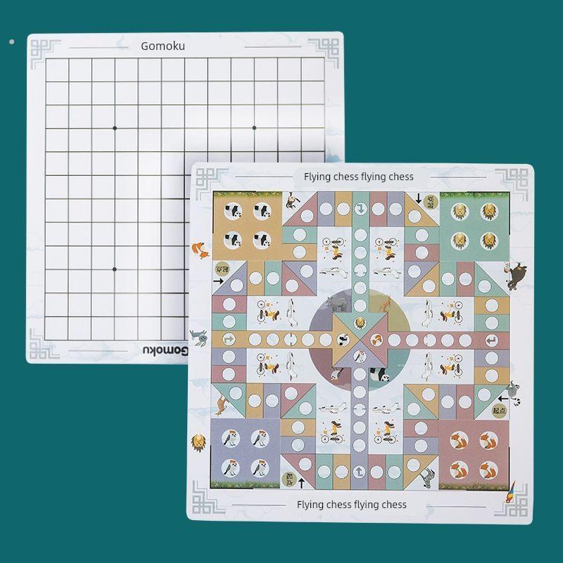 数字跳棋飞行棋探险棋儿童历险棋木制多功能游戏棋类玩具亲子互动