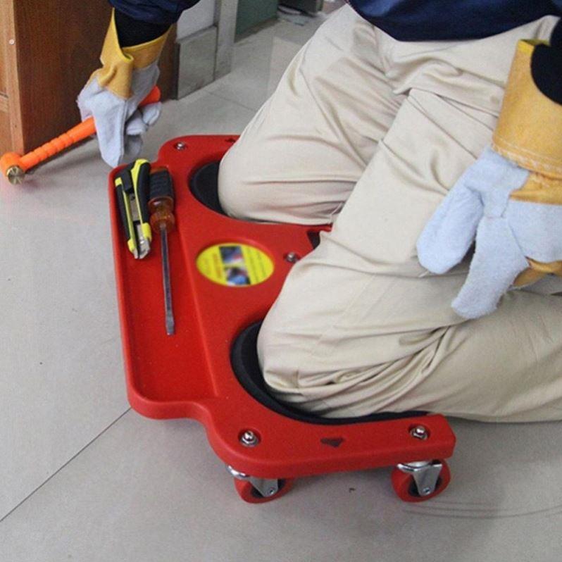 修车跪板铺地板瓷砖护垫护膝万向轮工地工具万向轮跪垫维修护膝车