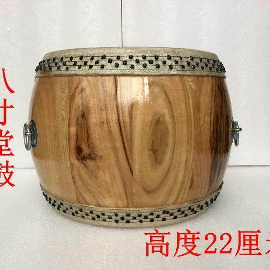 传统纯手工6寸6.5寸7寸8寸10寸高音原木扁堂鼓竹钉鼓道士鼓牛皮鼓