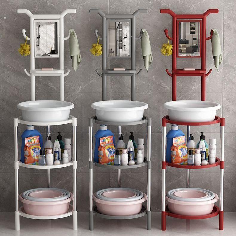 新款洗脸盆架子落地家用家用卫生间盆架不锈钢置物架防水脸盆架