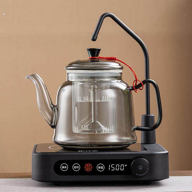 加厚耐热玻璃蒸煮一体茶壶蒸汽煮茶器家用全自动上水电陶炉养生壶