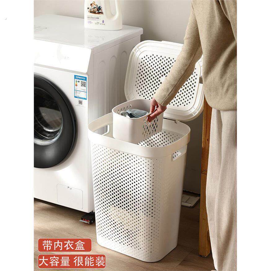 脏衣服收纳凳化妆室放脏衣的篓子洗澡可坐洗衣篮桶家用大容量带盖