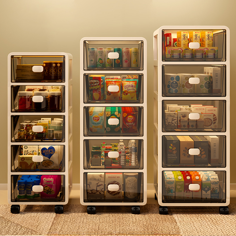 收纳柜家用多层抽屉式储物柜子客厅零食玩具杂物整理柜可移动衣柜