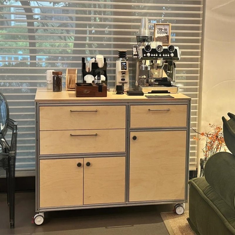 铝型材实木展示柜书桌可移动家庭海洋板餐边柜储物柜置物柜文件柜