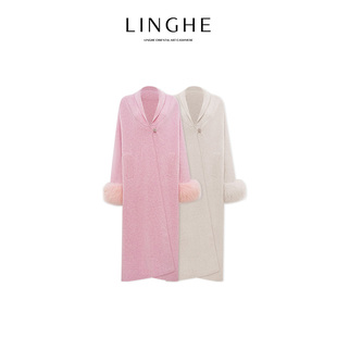 翎禾LINGHE-「苏黎世的冬」秋冬长款气质长袖针织大衣