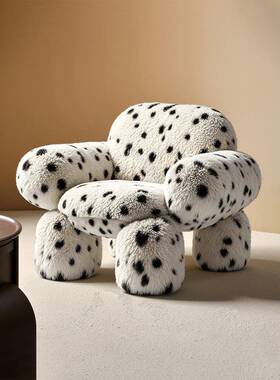 需定制设计师CoKi单人沙发中古风客厅创意沙发椅卧室沙发民宿艺术