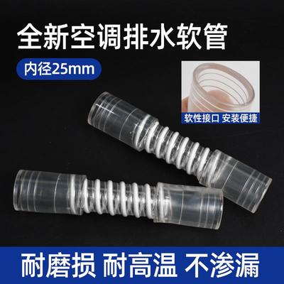 中央空调排水口连接头透明软管风管机出水嘴软接吸顶机25mm对接管