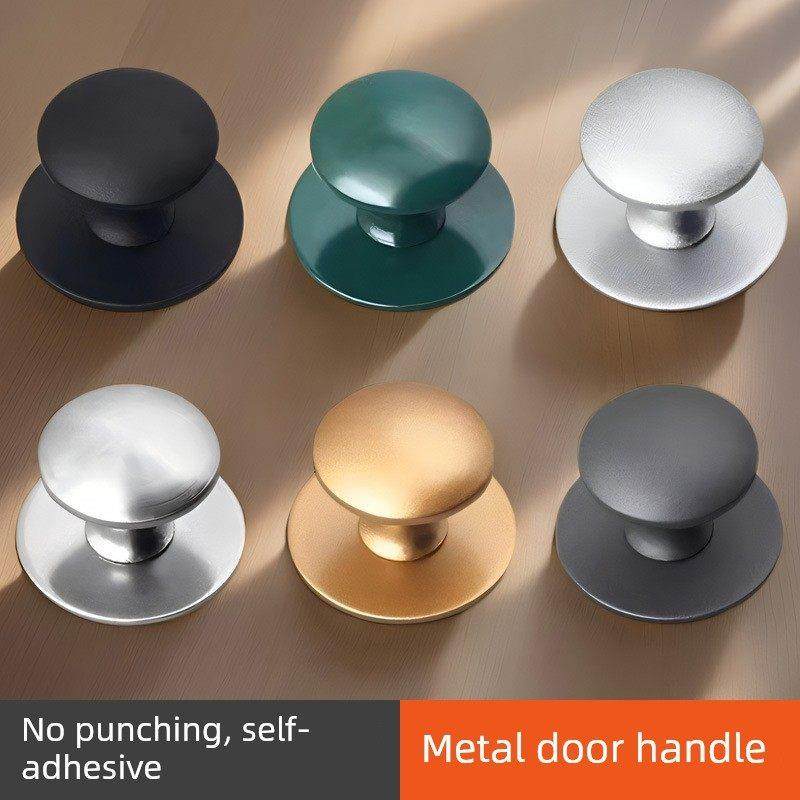 不锈钢拉手免打孔自粘玻璃门柜门抽屉窗户把手免钉粘贴纱窗小拉手