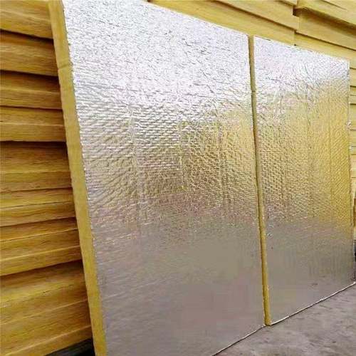 A级防火玻璃棉板贴铝箔录音棚吸音材料墙面龙骨填充环保隔音棉板