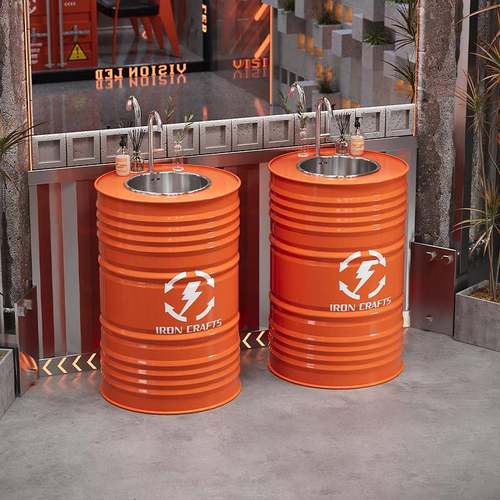 工业风铁艺洗手盆酒吧清吧餐厅创意立柱式卫生间洗漱台阳台洗手池