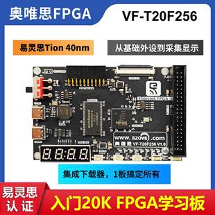 国产FPGA T20F256 Trion 0基础入门学习开发板 易灵思20K