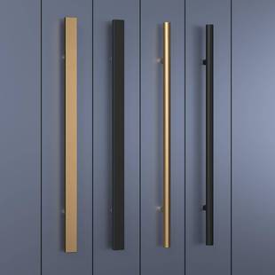 办公室大门把手玻璃门拉手对开实木门把手对装 推拉加厚不锈钢把手